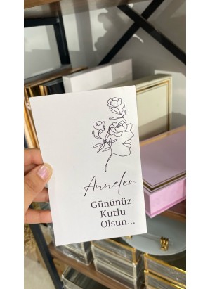 Anneler Günü Kartı 9,5x15 cm 49 Adet