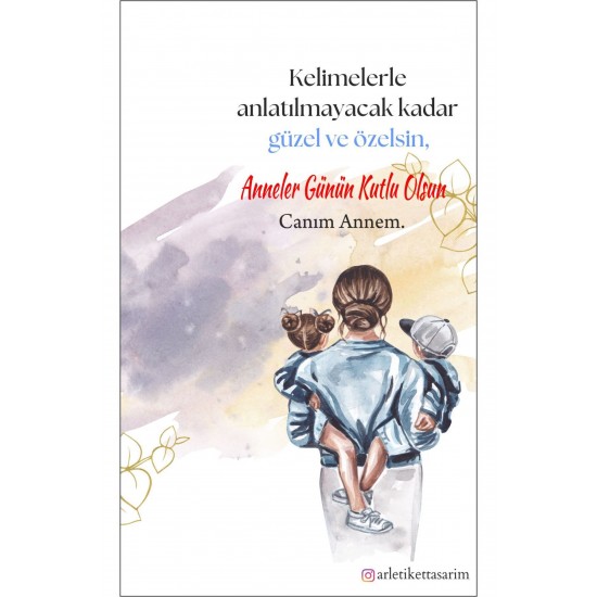 Anneler Günü Kartı 9x15 cm 200 Adet