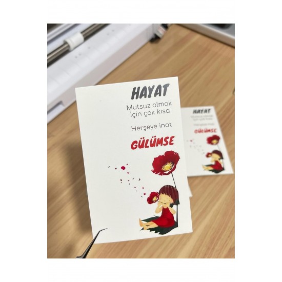 Motto Kart 8x12 cm 50 Adet