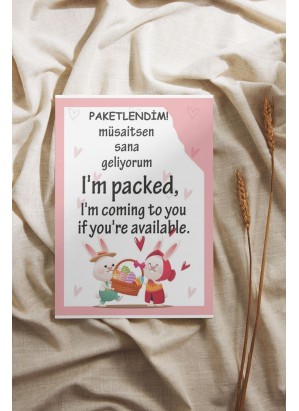 Teşekkür Kartı Türkçe ve İngilizce yazılı 5x8 cm 500 Adet