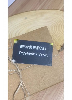 E-Ticaret Teşekkür Kartı  5x8 cm 100 Adet