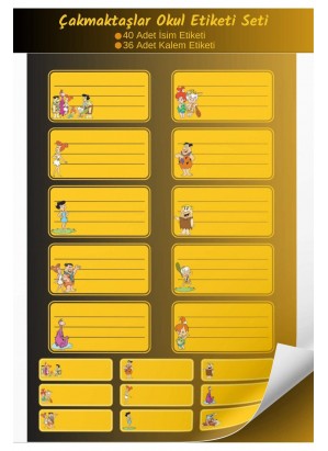 Çakmaktaşlar Okul Etiket Seti