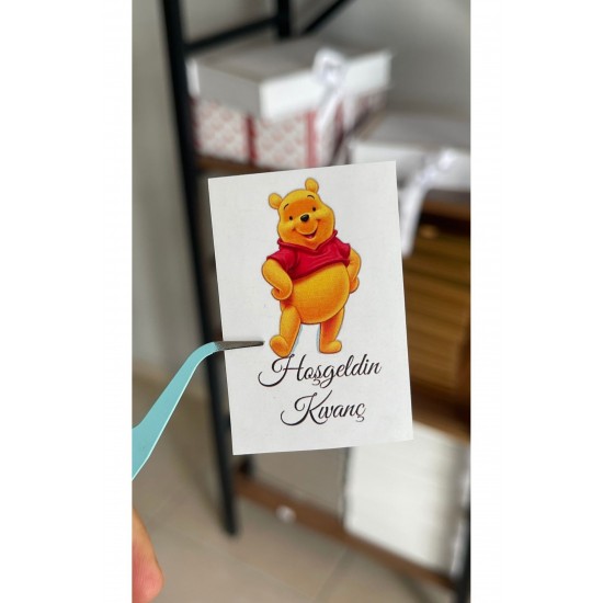 Kolonya şişe Etiketi 4x5 cm 42 Adet kişiye özel