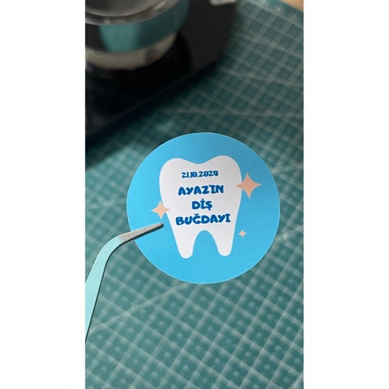 Diş Buğdayı Etiketi 4x4 53 Adet erkek için