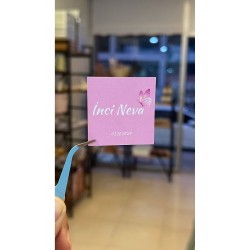 Kelebekli Yenidoğan Çikolata Etiketi 3,8x3,8 cm 54 Adet kişiye özel