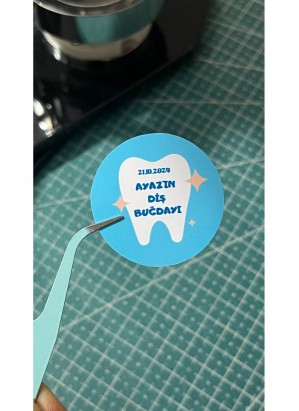 Diş Buğdayı Etiketi 4x4 53 Adet erkek için