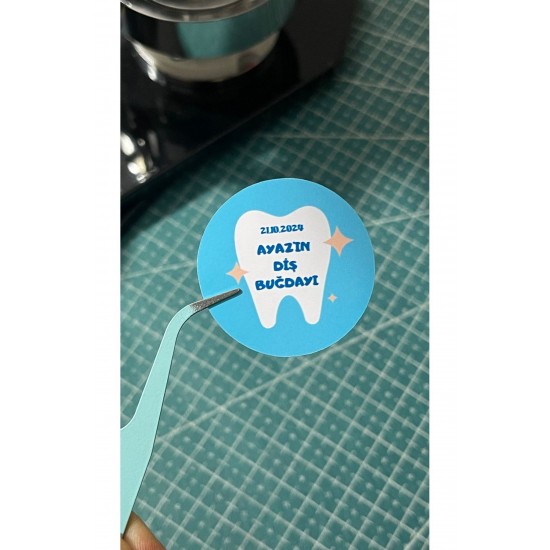 Diş Buğdayı Etiketi 4x4 53 Adet erkek için