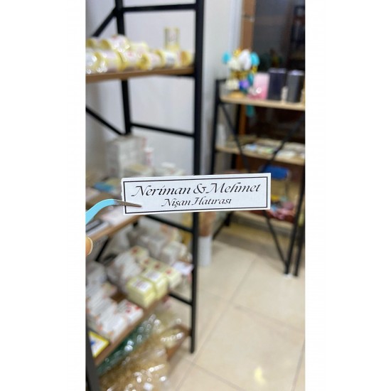 Mum Şişe Etiket 1,5x6 cm 45 Adet - ARLetikettasarım