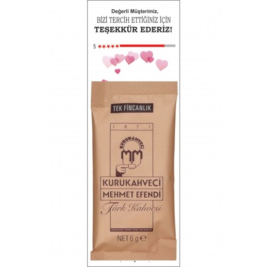 Teşekkür Kartı -kahve Kartı 100 Adet (KAHVE DAHİL DEĞİLDİR)