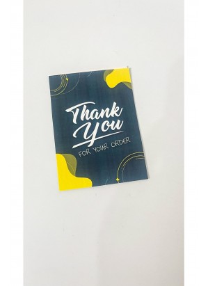 Thank You Teşekkür Kartı 5x8 Cm 50 Adet