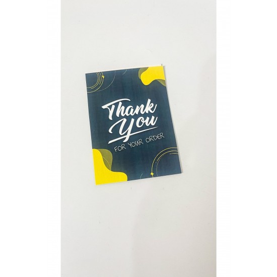 Thank You Teşekkür Kartı 5x8 Cm 50 Adet