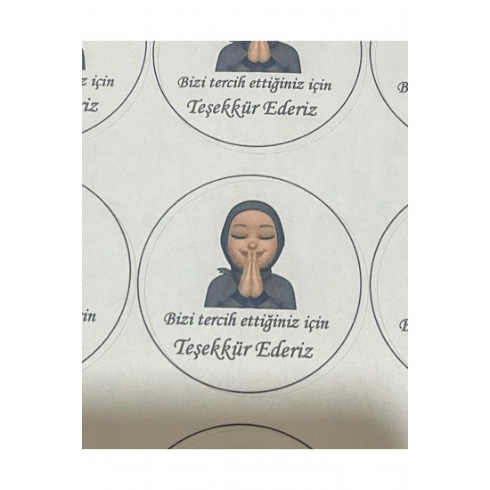 Yuvarlak Sticker Etiket 4x4 Cm 96 Adet